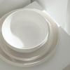 imageStone Lain Verso 4Piece Dinner Plate Set Porcelain WhiteWhite
