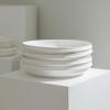 imageStone Lain Verso 4Piece Dinner Plate Set Porcelain WhiteWhite