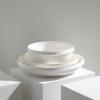imageStone Lain Verso 4Piece Dinner Plate Set Porcelain WhiteWhite