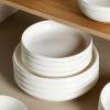 imageStone Lain Verso 4Piece Salad Plate Set Porcelain White