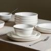 imageStone Lain Virtuo 4Piece Bowl Set Porcelain White