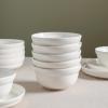 imageStone Lain Virtuo 4Piece Bowl Set Porcelain White