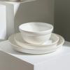imageStone Lain Virtuo 4Piece Dinner Plate Set Porcelain White
