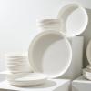 imageStone Lain Virtuo 4Piece Dinner Plate Set Porcelain White