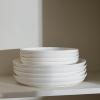 imageStone Lain Virtuo 4Piece Dinner Plate Set Porcelain White
