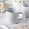 imageStone lain Abigael Weave Stoneware Dish Set 4 Mugs GrayWhite