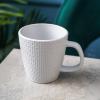 imageStone lain Abigael Weave Stoneware Dish Set 4 Mugs GrayWhite