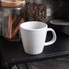 imageStone lain Abigael Weave Stoneware Dish Set 4 Mugs GrayWhite