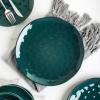 imageStone lain Ivy Porcelain Dinnerware Set 24Piece Service for 6 Green