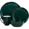 imageStone lain Ivy Porcelain Dinnerware Set 24Piece Service for 6 Green
