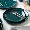 imageStone lain Ivy Porcelain Dinnerware Set 24Piece Service for 6 Green