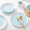imageStone lain Luna Porcelain Dinnerware Set 16Piece  Service for 4 MintMint