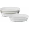imageStone Lain Quadro 4Piece Pasta Bowl Set Porcelain WhiteWhite