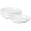 imageStone Lain Verso 4Piece Dinner Plate Set Porcelain WhiteWhite