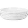 imageStone Lain Virtuo 4Piece Dinner Plate Set Porcelain White