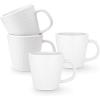 imageStone lain Abigael Weave Stoneware Dish Set 4 Mugs GrayWhite