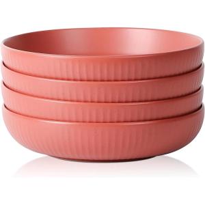 imageStone Lain Logan 16Piece Dinnerware Set Stoneware TerracottaTerracotta