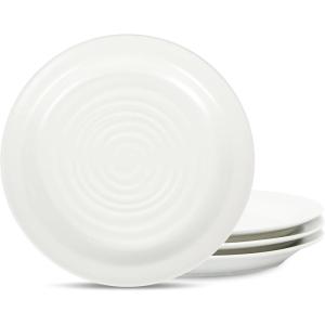 imageStone Lain Orbit 4Piece Pasta Bowl Set Stoneware BeigeWhite