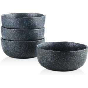 imageStone Lain Stoneware Dish Set 4 Mugs Tom  OliveTom  Gray and Blue
