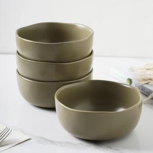 imageStone Lain Stoneware Dish Set 4 Mugs Tom  OliveTom  Olive
