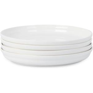 imageStone Lain Virtuo 4Piece Dinner Plate Set Porcelain White