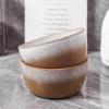 imageStone lain Vince Rustic Stoneware Mug Set 4 Count RedBrown