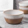 imageStone lain Vince Rustic Stoneware Mug Set 4 Count RedBrown