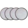 imageStone lain Vince Rustic Stoneware Mug Set 4 Count RedGray