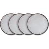 imageStone lain Vince Rustic Stoneware Mug Set 4 Count RedGray