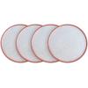 imageStone lain Vince Rustic Stoneware Mug Set 4 Count RedRed
