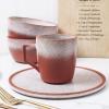 imageStone lain Vince Rustic Stoneware Mug Set 4 Count RedRed