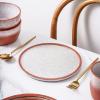 imageStone lain Vince Rustic Stoneware Mug Set 4 Count RedRed