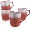 imageStone lain Vince Rustic Stoneware Mug Set 4 Count RedRed
