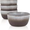 imageStone lain Vince Rustic Stoneware Mug Set 4 Count RedGray