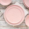 imageStone lain Elena Stoneware Dish Set 4 Dinner Plates Pink