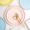 imageStone lain Elena Stoneware Dish Set 4 Dinner Plates Pink