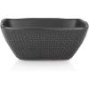 imageStone lain Weave Stoneware Dish Set 4 Bowls Olivia  Black