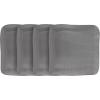 imageStone lain Weave Stoneware Dish Set 4 Dinner Plates Olivia  GrayOlivia  Gray