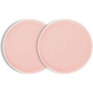imageStone lain Elena Stoneware Dish Set 4 Dinner Plates Pink