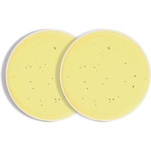 imageStone lain Elena Stoneware Dish Set 4 Dinner Plates Yellow