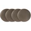 imageStone Lain Stoneware Dish Set Set of 4  Salad Plates Blue and GrayGreen and Beige