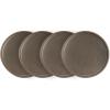 imageStone Lain Stoneware Dish Set Set of 4  Salad Plates Blue and GrayGreen and Beige
