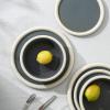 imageStone Lain Capri 12Piece Dinnerware Set Stoneware WhiteGray