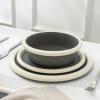 imageStone Lain Capri 12Piece Dinnerware Set Stoneware WhiteGray