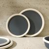 imageStone Lain Capri 12Piece Dinnerware Set Stoneware WhiteGray