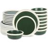 imageStone Lain Capri 12Piece Dinnerware Set Stoneware WhiteGreen