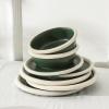 imageStone Lain Capri 12Piece Dinnerware Set Stoneware WhiteGreen