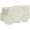 imageStone Lain Capri 12Piece Dinnerware Set Stoneware WhiteWhite