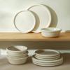 imageStone Lain Capri 12Piece Dinnerware Set Stoneware WhiteWhite