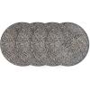 imageStone Lain Stoneware Dish Set Set of 4  Salad Plates BrownBlackBrownBlack